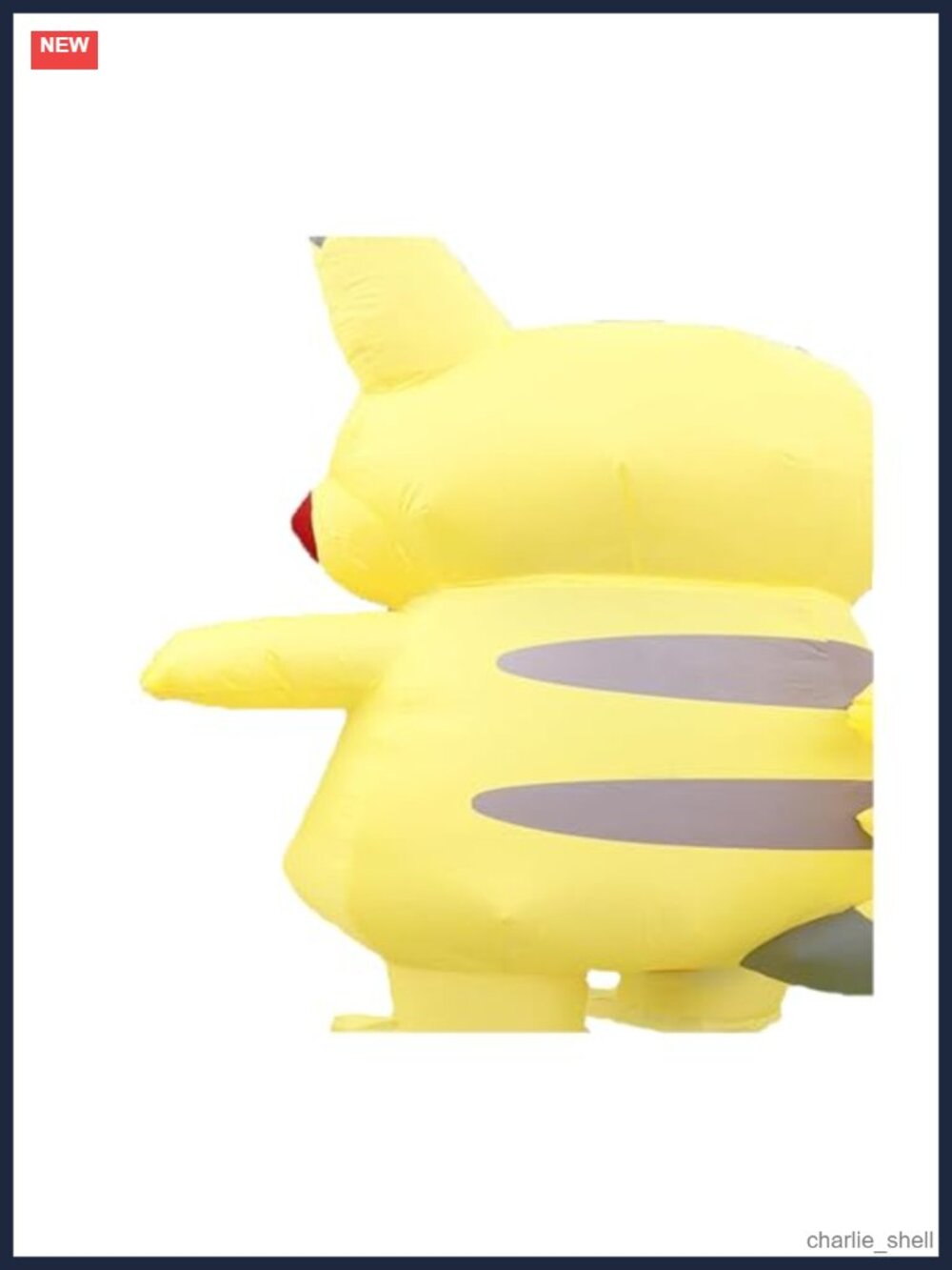 Inflatable Yellow Costume for Adults Halloween Cosplay Party Blow Up Fan